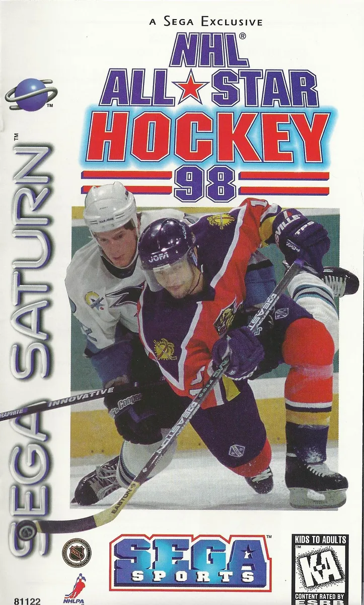 NHL All-Star Hockey '98 box art