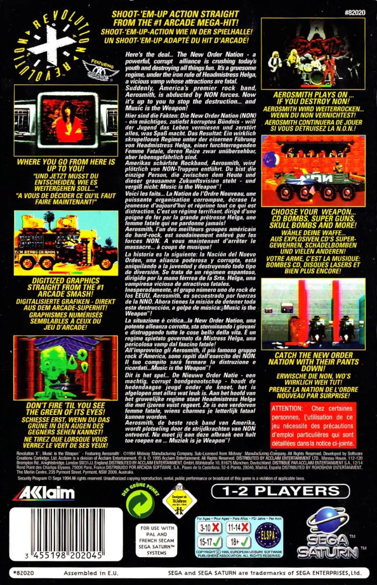 Revolution X box back