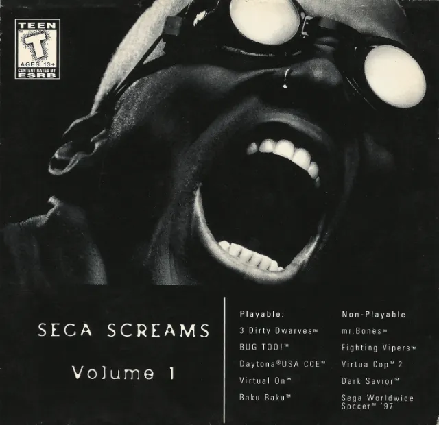 Backdrop artwork for Sega Screams: Volume 1