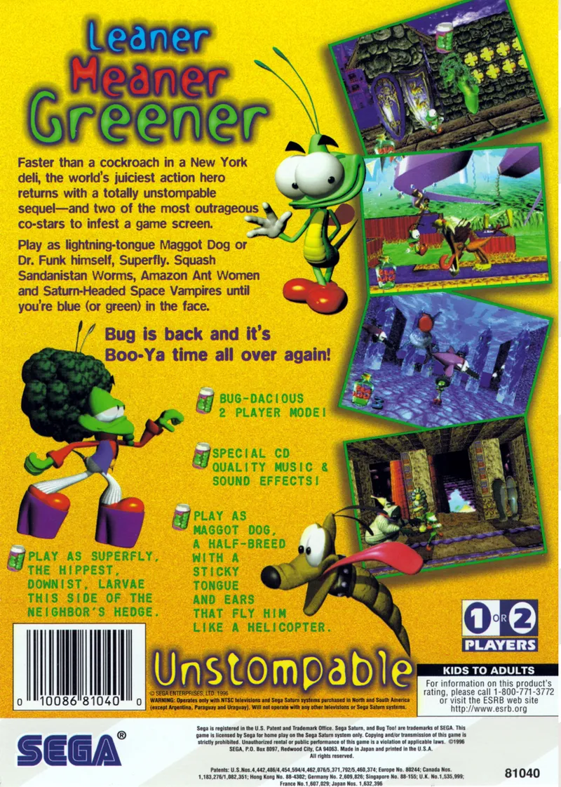 Bug Too! box back
