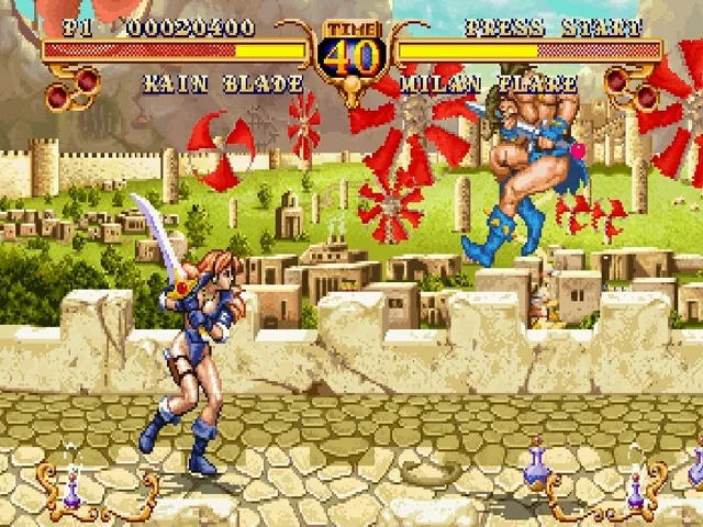 Backdrop artwork for Golden Axe: The Duel