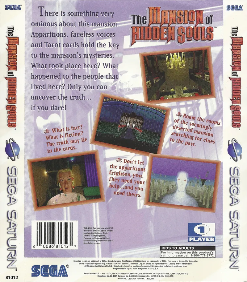The Mansion of Hidden Souls box back