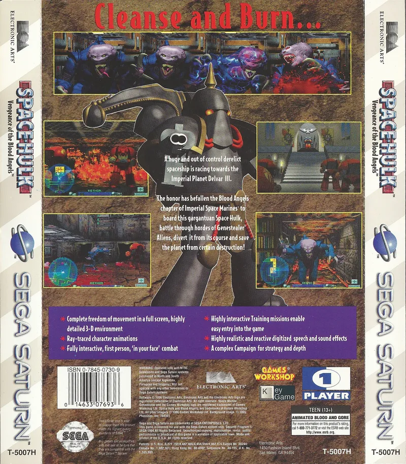 Space Hulk: Vengeance of the Blood Angels box back