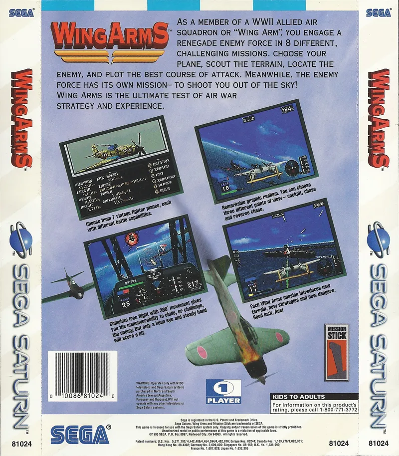Wing Arms box back