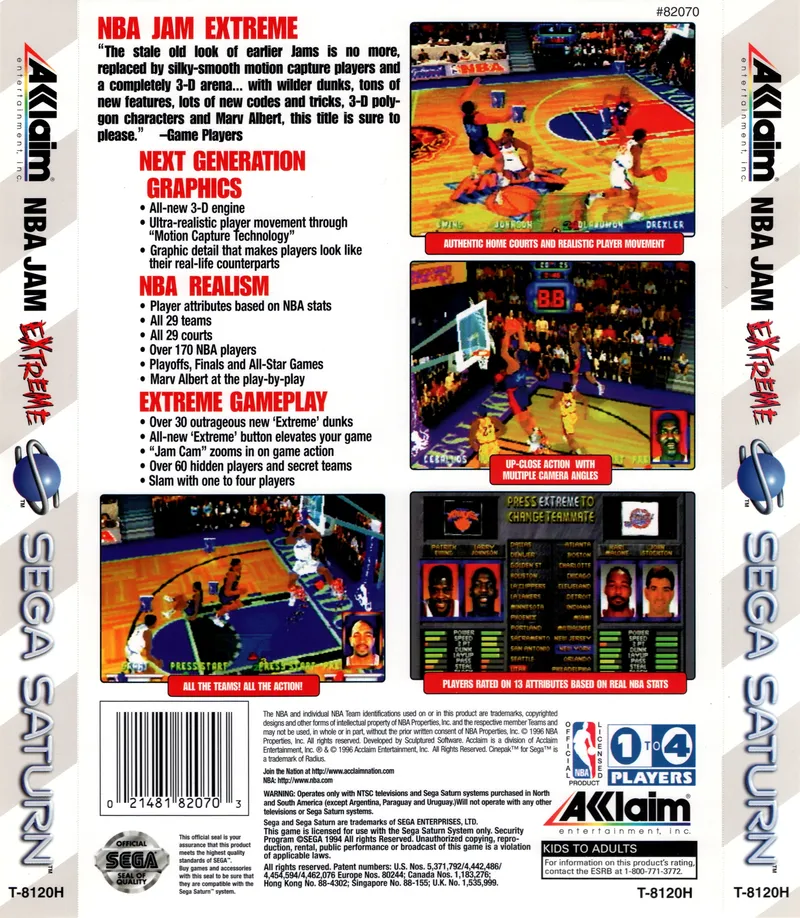 NBA Jam Extreme box back