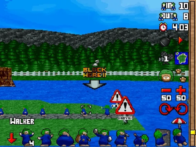 3D Lemmings screenshot