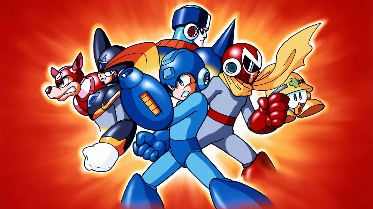 Backdrop artwork for Mega Man 8: Anniversary Collector's Edition