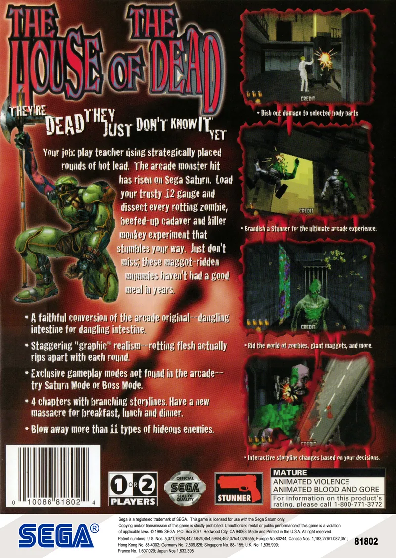 The House of the Dead box back