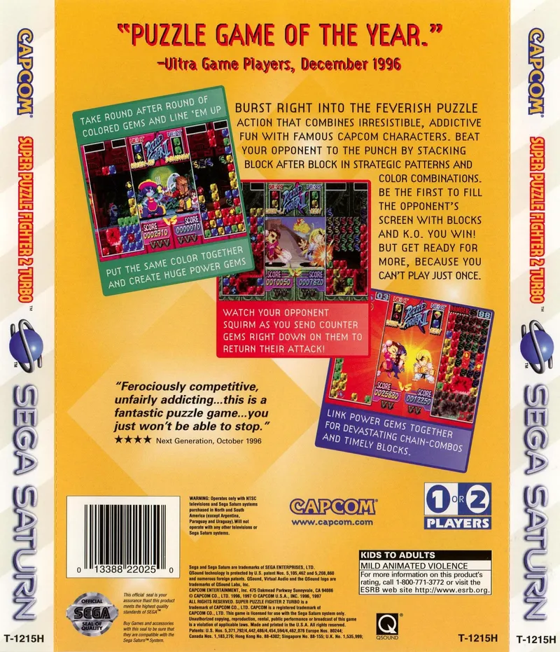 Super Puzzle Fighter II Turbo box back