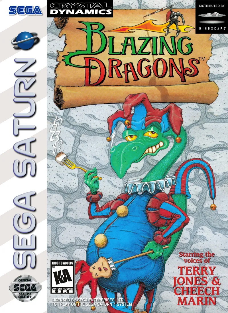 Blazing Dragons box art