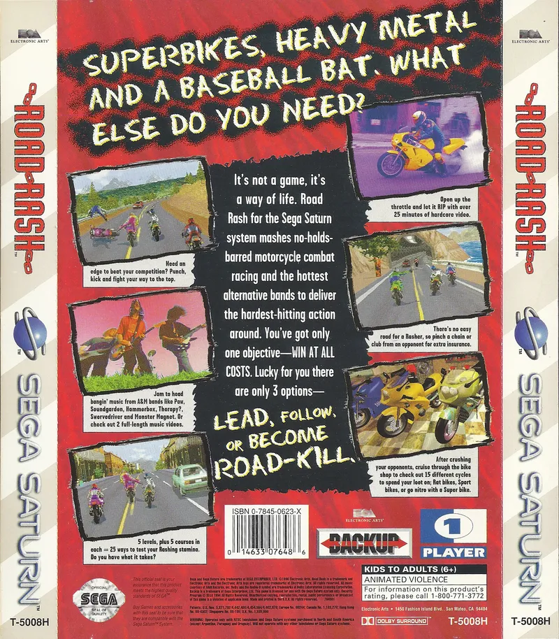 Road Rash box back