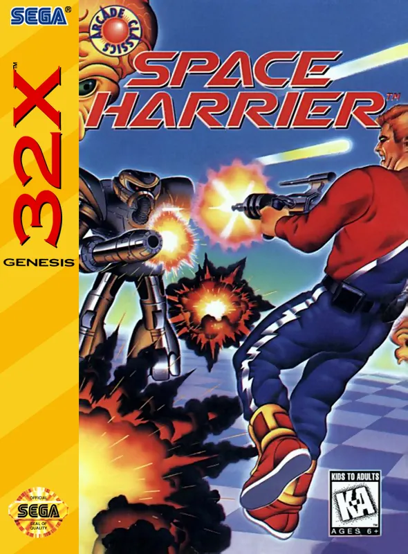 Space Harrier box art