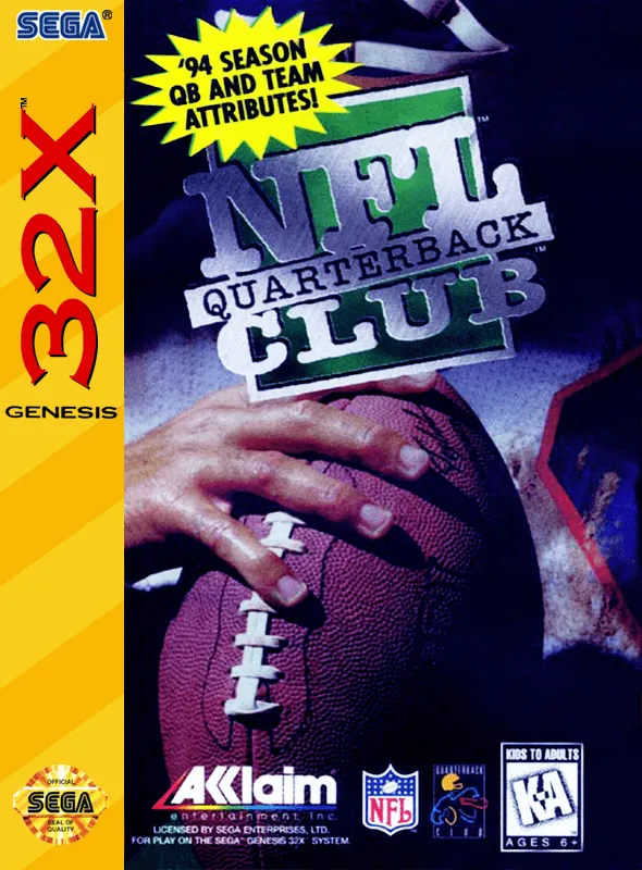 NFL Quarterback Club box art