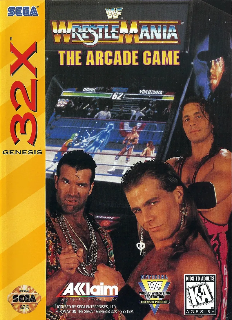 WWF WrestleMania: The Arcade Game box art