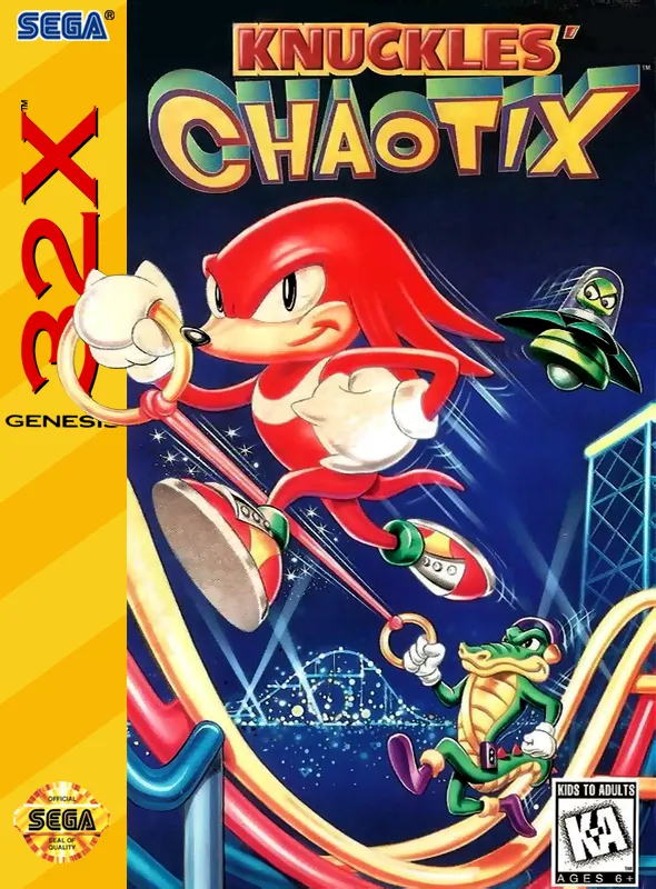 Knuckles' Chaotix box art