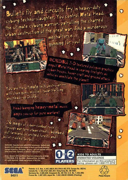 Metal Head box back