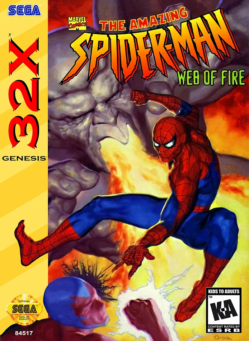 The Amazing Spider-Man: Web of Fire box art