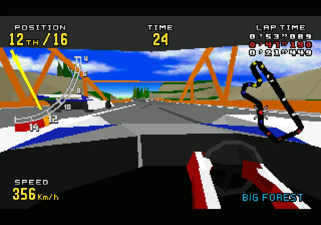 Backdrop artwork for Virtua Racing Deluxe