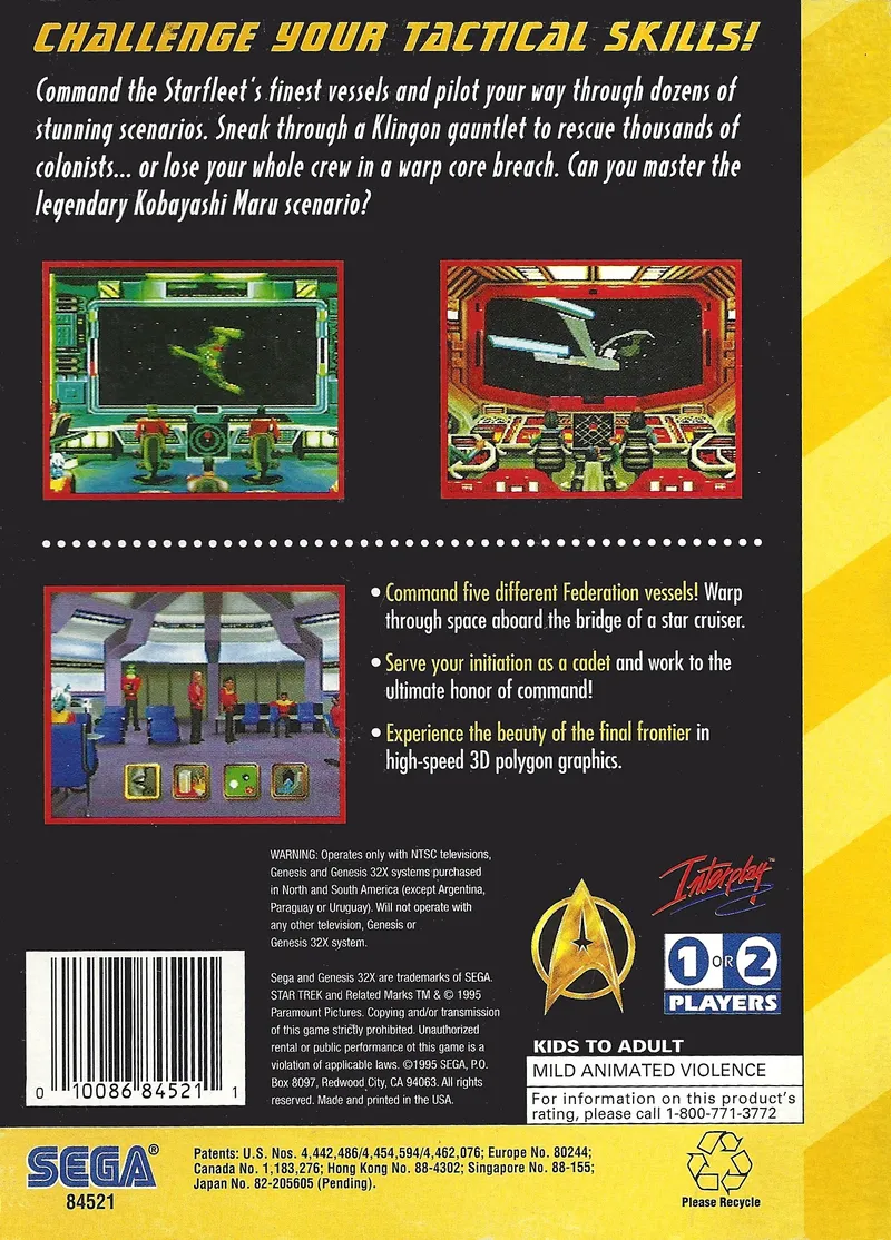 Star Trek: Starfleet Academy: Starship Bridge Simulator box back