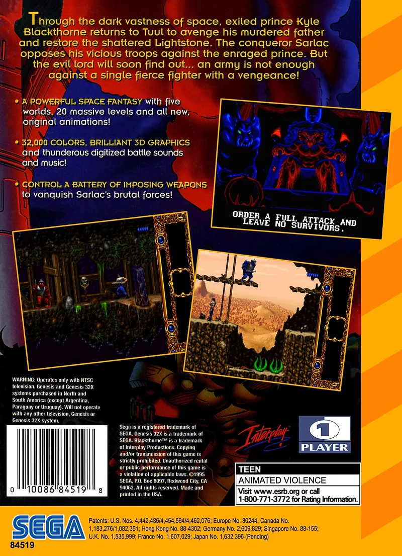 Blackthorne box back