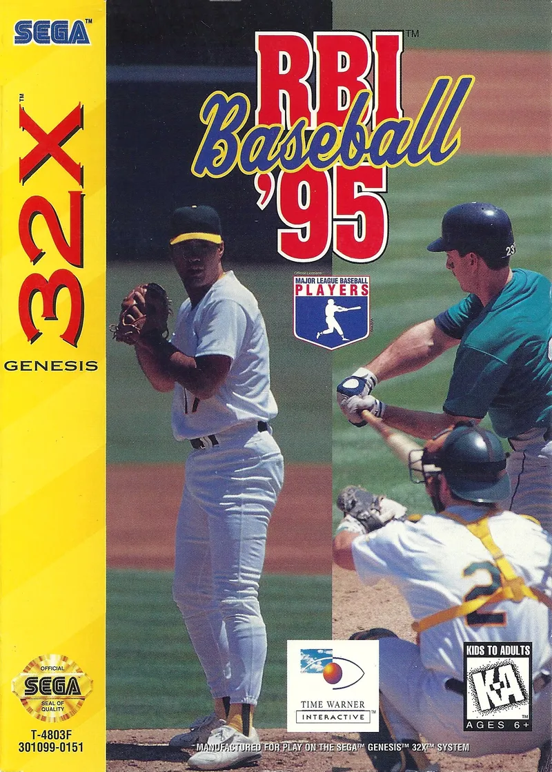 RBI Baseball '95 box art