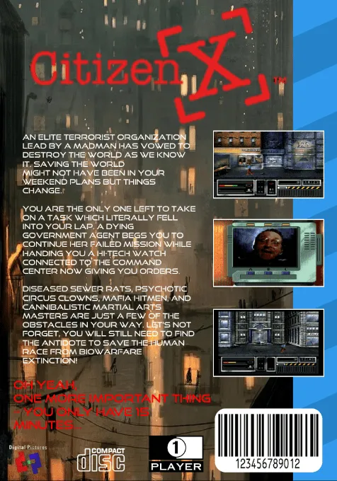 Citizen X box back