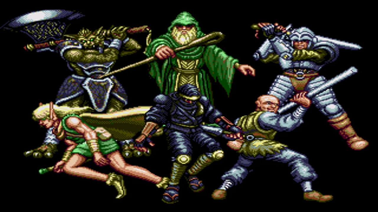 Backdrop artwork for Dungeon Explorer