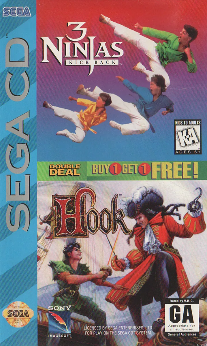3 Ninjas Kick Back / Hook box art