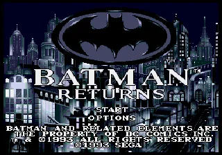 Batman Returns screenshot