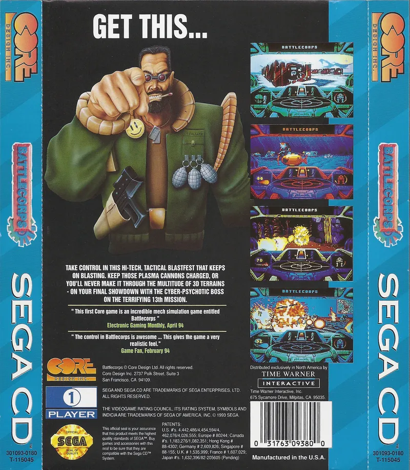 BattleCorps box back