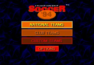 Championship Soccer '94 screenshot