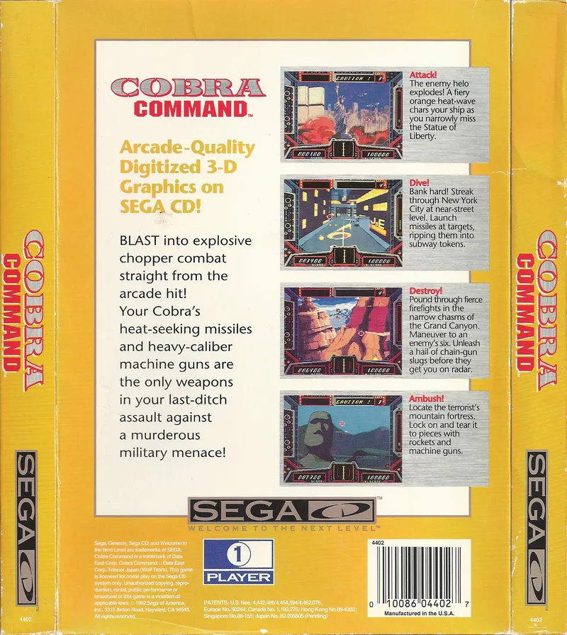 Cobra Command box back
