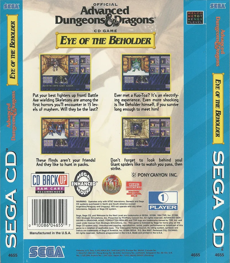 Eye of the Beholder box back