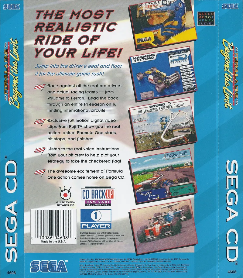 Formula One World Championship: Beyond the Limit box back