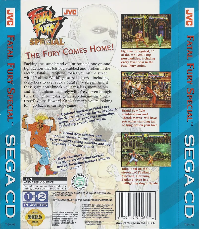 Fatal Fury Special box back