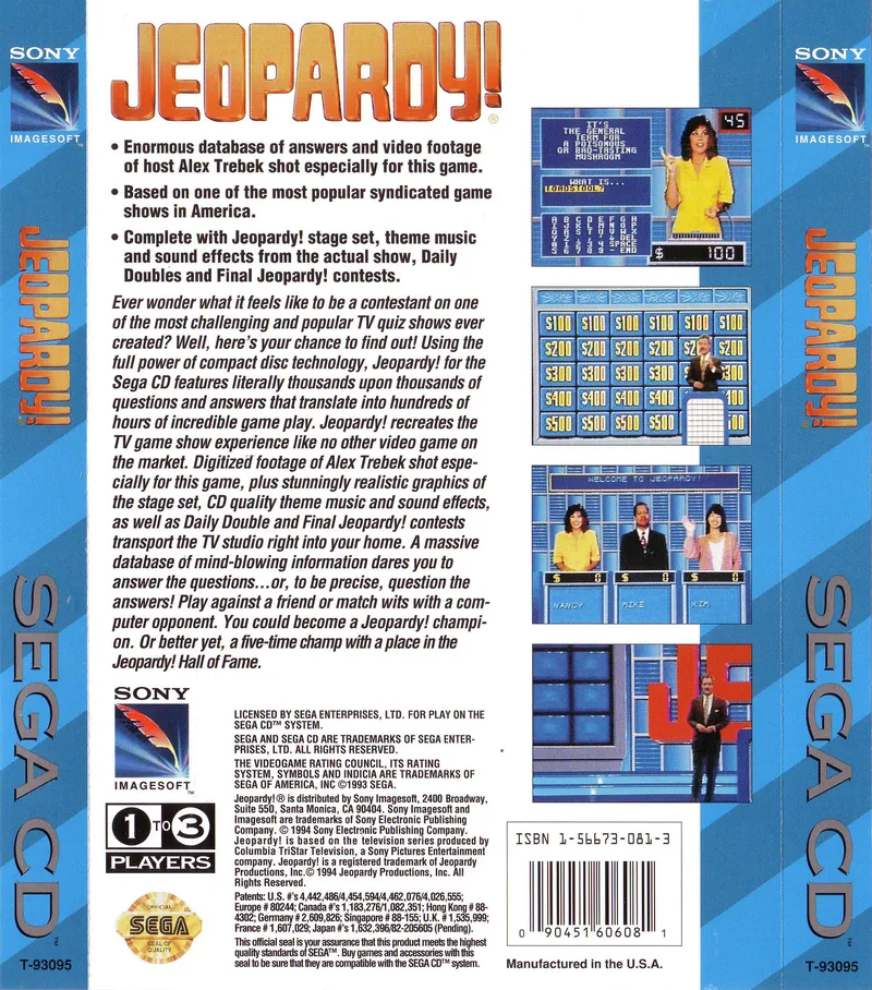 Jeopardy! box back
