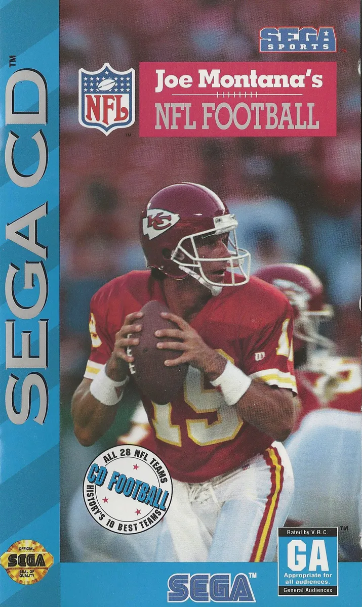 Joe Montana's NFL Football box art