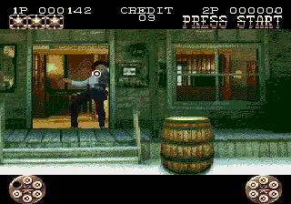 Backdrop artwork for Lethal Enforcers II: Gun Fighters