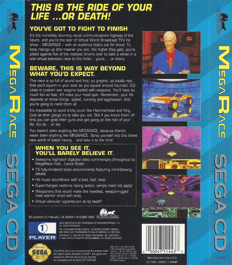 MegaRace box back