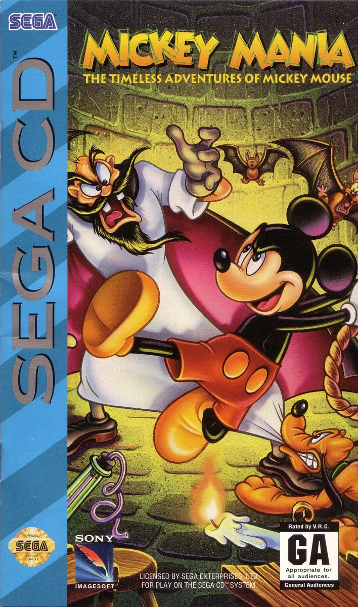 Mickey Mania: The Timeless Adventures of Mickey Mouse box art