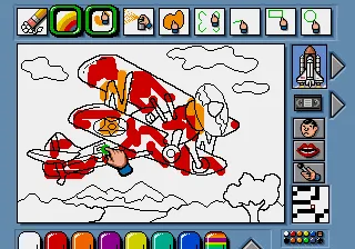 Backdrop artwork for My Paint: The Animated Paint Program