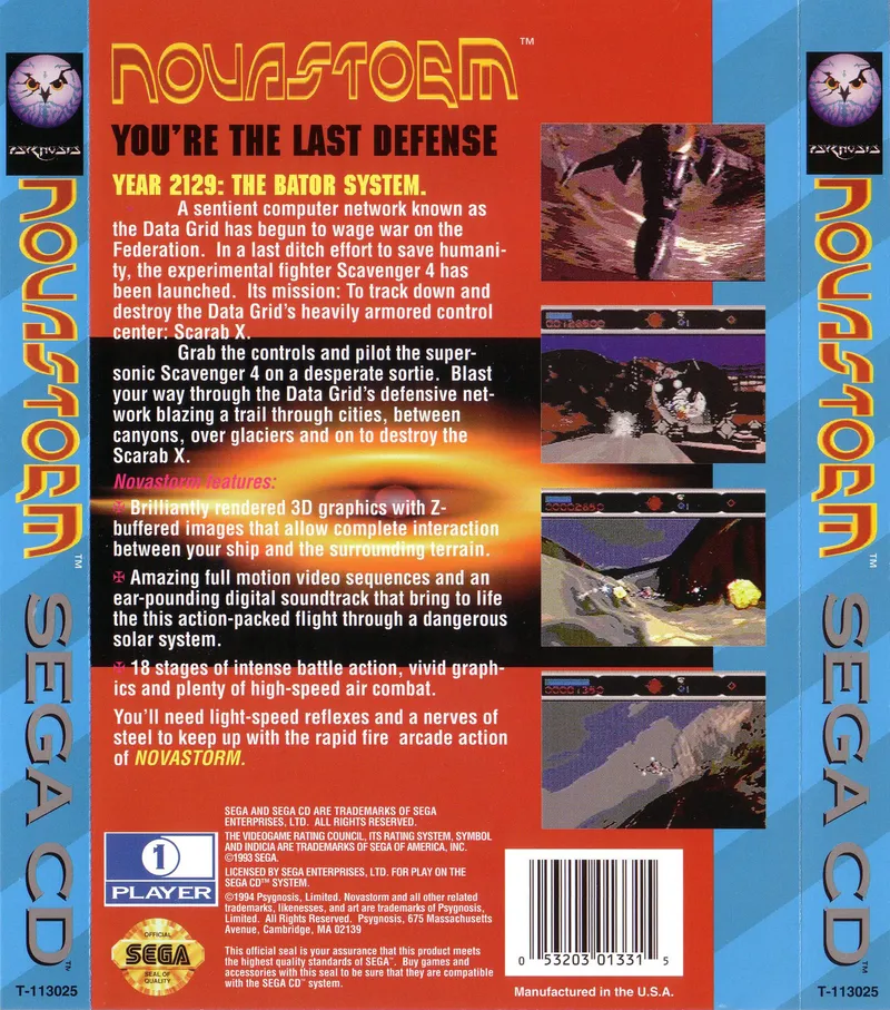 Novastorm box back