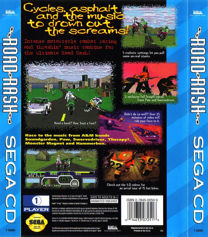 Road Rash box back