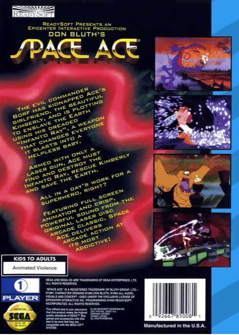 Space Ace box back