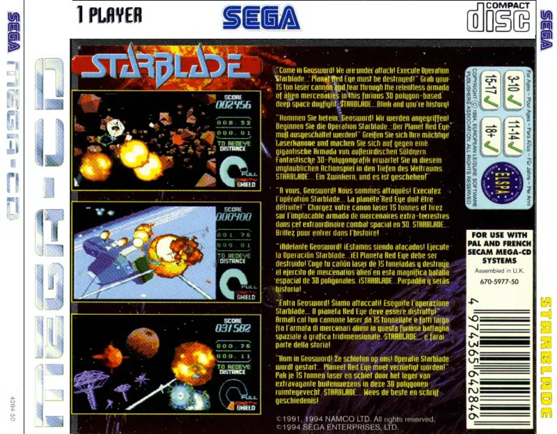 Starblade box back