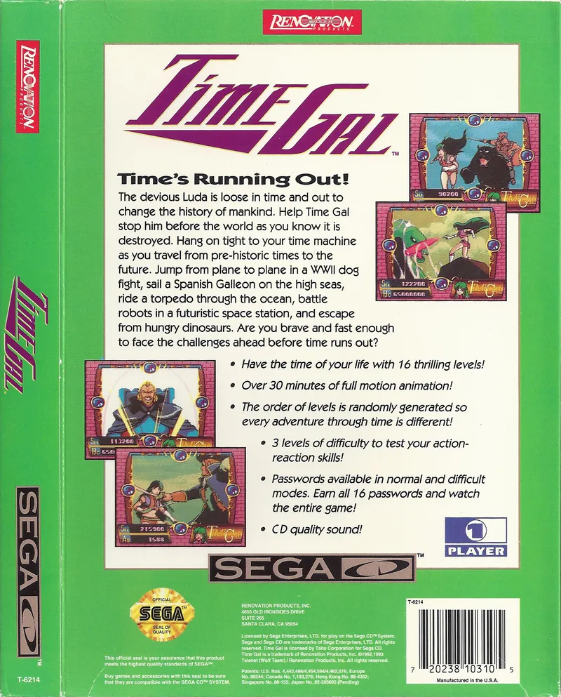 Time Gal box back