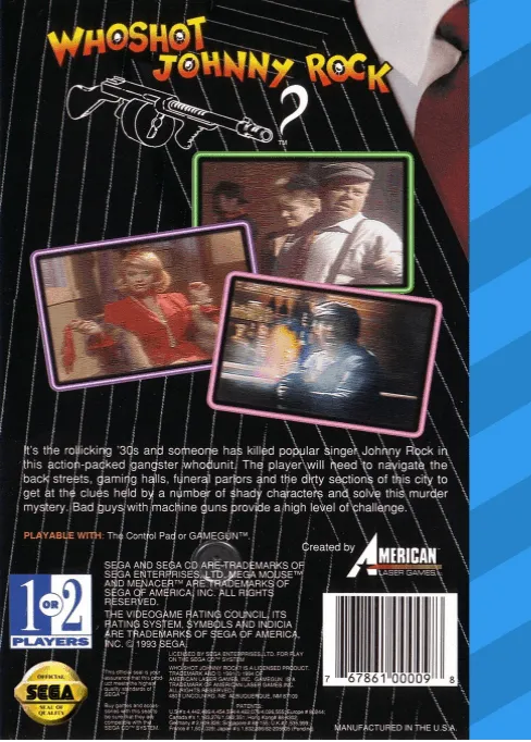 Who Shot Johnny Rock? box back