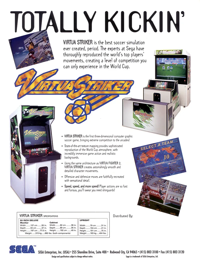 Virtua Striker box back