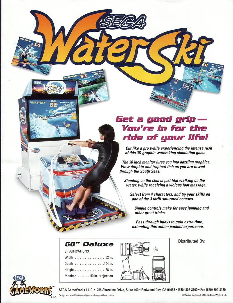 Sega Water Ski box back