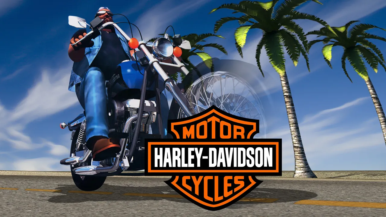 Backdrop artwork for Harley-Davidson and L.A. Riders